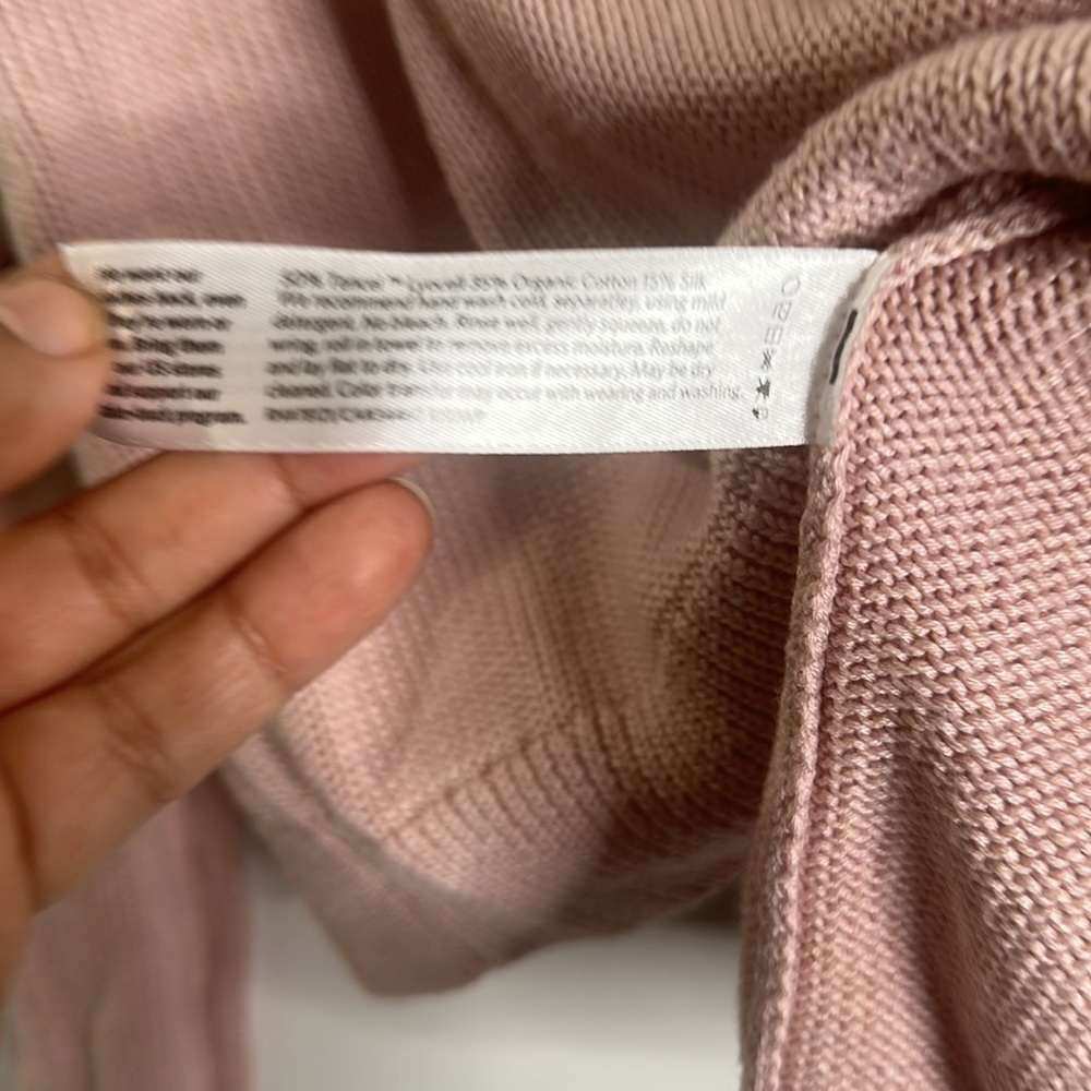 Eileen fisher organic cotton slik blend sweater size Medium - Picture 4 of 6